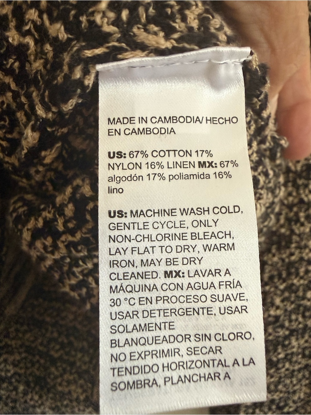 New Chico's Black & Cream Textured Bouclé Button Cardigan - Picture 9 of 10